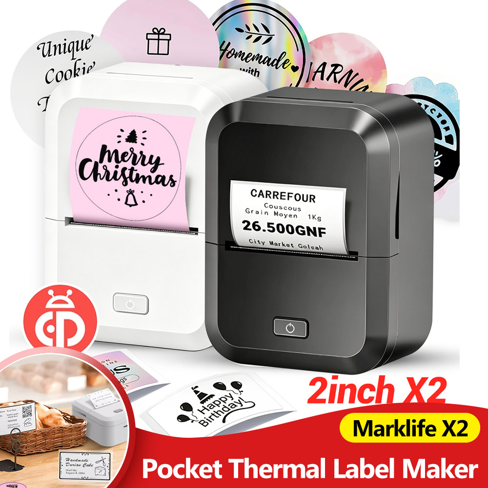 Commercial Book Printing Machines - Портативный термопринтер Marklife X2, многофункциональный Bluetooth-принтер