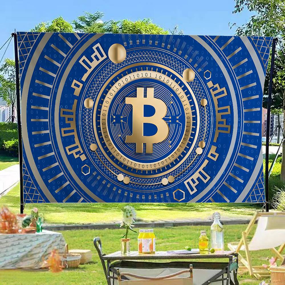 Commercial Printing Company - Популярный логотип Bitcoin, продвинутая печать, коммерческая