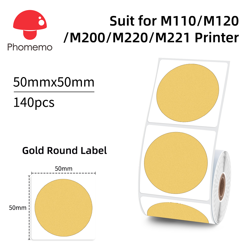 Phommeo золотые прозрачные нак – обзор и цена Label Printer