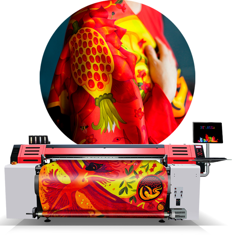 Промышленный струйный принтер  – обзор и цена Commercial Fabric Printing Machine