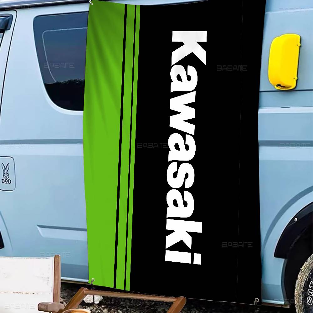 Флаг с логотипом мотоцикла Kaw – обзор и цена Commercial Printing Company