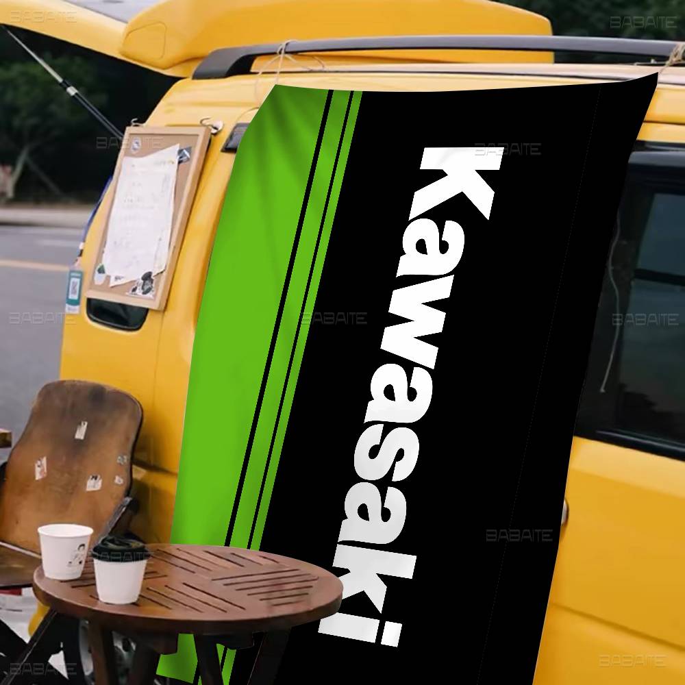 Флаг с логотипом мотоцикла Kaw – обзор и цена Commercial Printing Company